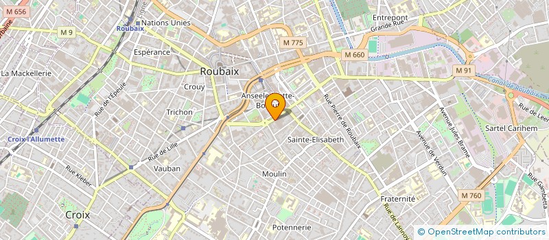 localisation de l'entreprise SARL CHRISTINA à ROUBAIX