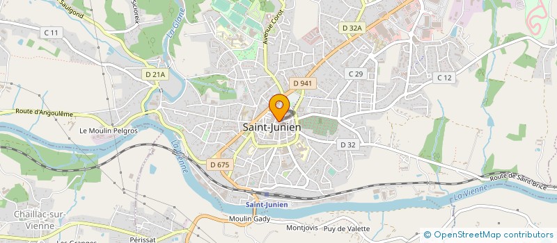 localisation de l'entreprise SARL CHRISTINE FLEURS à SAINT-JUNIEN