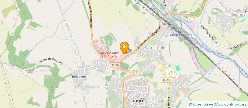 localisation de l'entreprise SARL CHRISTOPHE à LANGRES