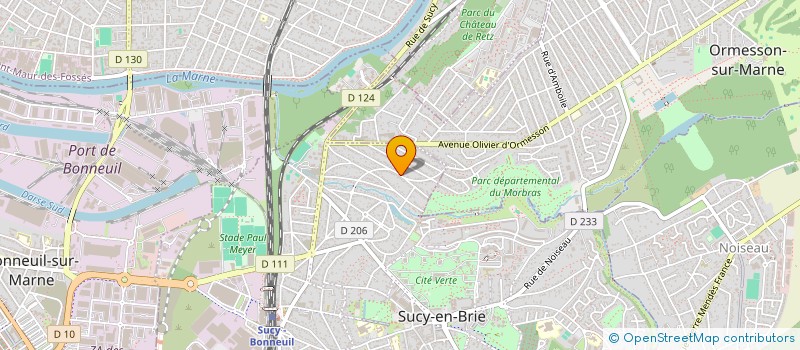 localisation de l'entreprise SARL CHRISTOPHE  SUCY-EN-BRIE