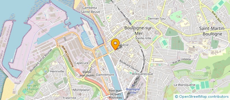 localisation de l'entreprise SARL CHRISTOPHE  BOULOGNE-SUR-MER