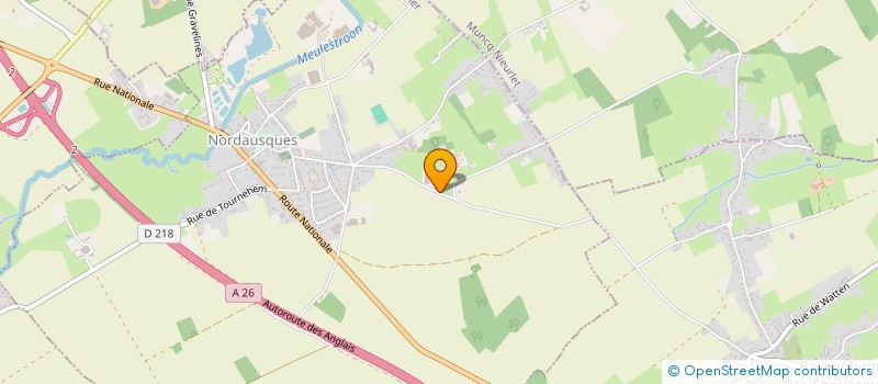 localisation de l'entreprise SARL CHRISTOPHE DUCROCQ  NORDAUSQUES