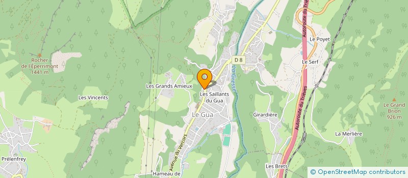 localisation de l'entreprise SARL CHRISTOPHE PONTE  LE GUA