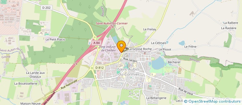 localisation de l'entreprise SARL CHRISTOPHE ROZE à SAINT-AUBIN-DU-CORMIER