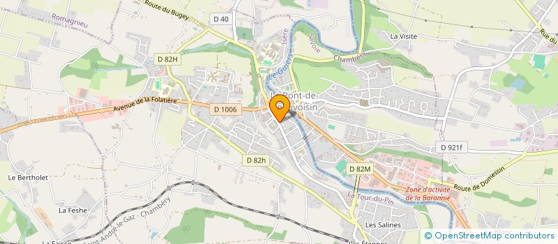 localisation de l'entreprise SARL CHRISTOPHE SAINT-YSA  LE PONT-DE-BEAUVOISIN