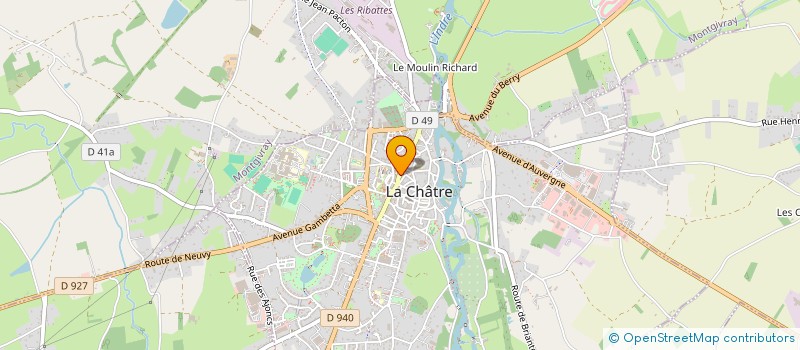 localisation de l'entreprise SARL CHRISTT'IN à LA CHATRE