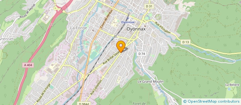 localisation de l'entreprise SARL CHRISTYL à OYONNAX