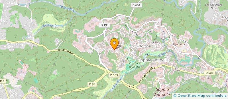 localisation de l'entreprise SARL CHRYSALIDE  VALBONNE