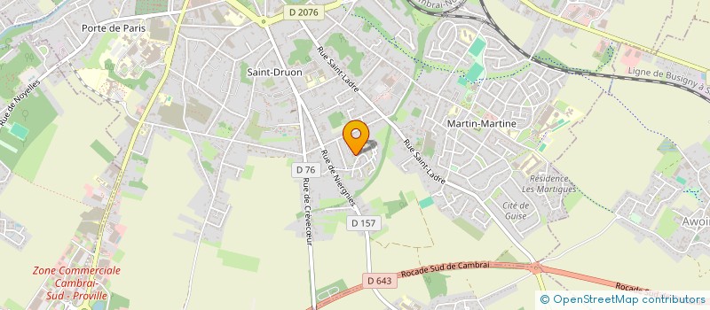 localisation de l'entreprise SARL CHTIBOURGUIGNON à CAMBRAI