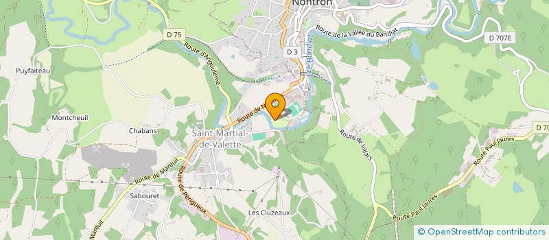 localisation de l'entreprise SARL CHTL  SAINT MARTIAL DE VALETTE