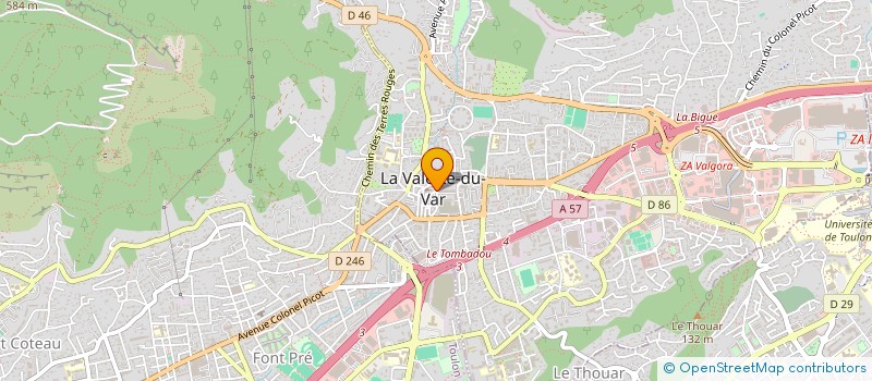 localisation de l'entreprise SARL CIAMBELLOTTI PERE ET FILS à LA VALETTE DU VAR