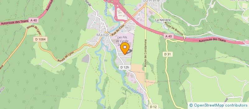 localisation de l'entreprise SARL CIBMA à MAILLAT