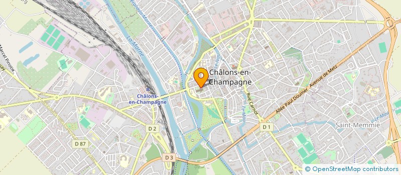 localisation de l'entreprise SARL CIE CHAUFFAGE PLOMBERIE ELECTRICITE à CHALONS-EN-CHAMPAGNE
