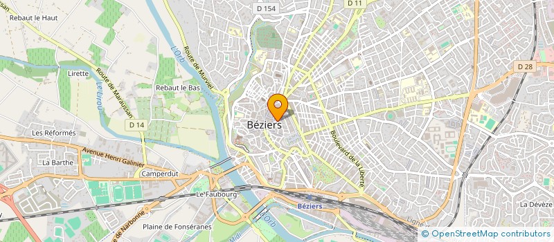 localisation de l'entreprise SARL CIHO à BEZIERS