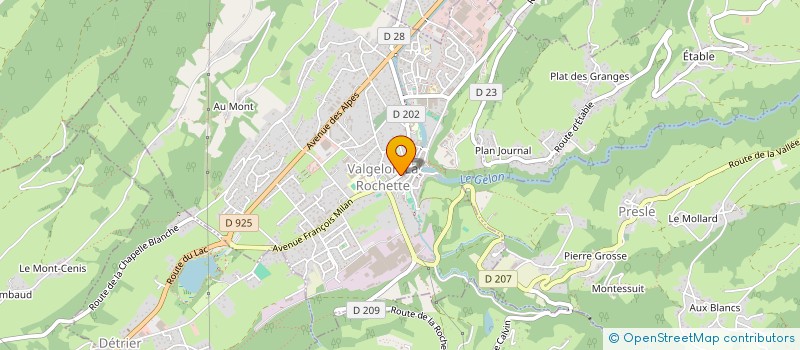 localisation de l'entreprise SARL CILLIS à VALGELON-LA ROCHETTE