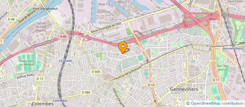 localisation de l'entreprise SARL CINDY SOLDES  ASNIERES-SUR-SEINE