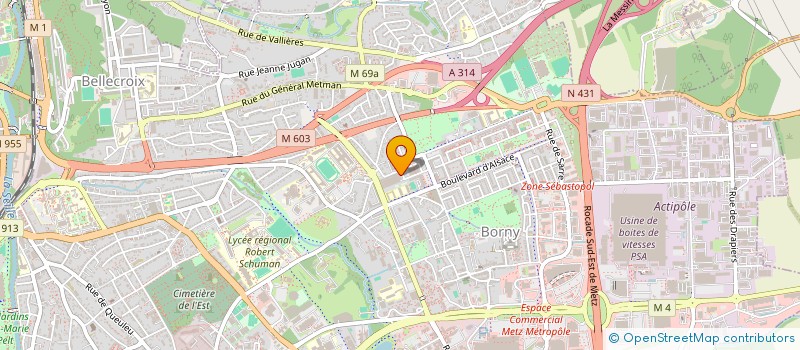 localisation de l'entreprise SARL CIPMB 57 à METZ