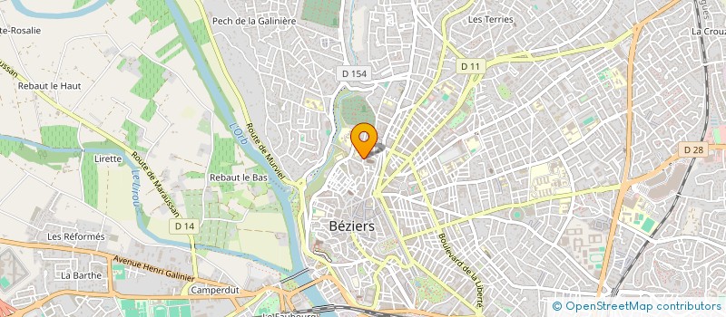 localisation de l'entreprise SARL CISLAR  BEZIERS