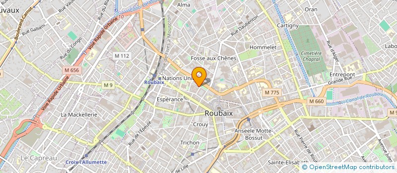 localisation de l'entreprise SARL CITE MODE INTERNATIONAL à ROUBAIX