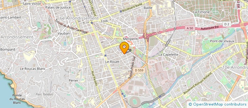 localisation de l'entreprise SARL CJB à MARSEILLE