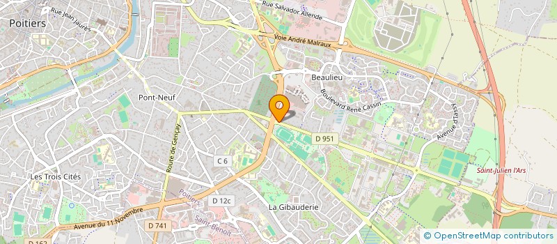 localisation de l'entreprise SARL CJC à POITIERS