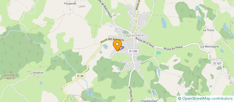 localisation de l'entreprise SARL CJC JOUJOUX ELEC  LAGRAULIERE