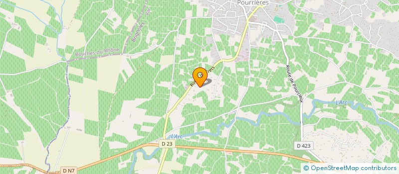 localisation de l'entreprise SARL CJM à POURRIERES