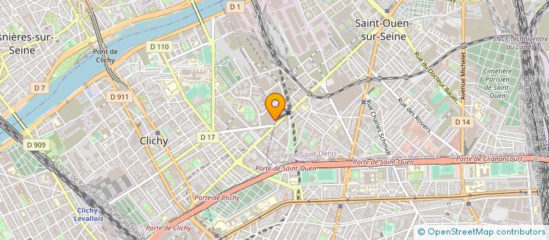 localisation de l'entreprise SARL CK OPERATIONAL PRIVATE SECURITY à CLICHY
