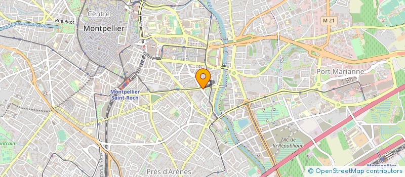localisation de l'entreprise SARL CL ESTHETIQUE à MONTPELLIER