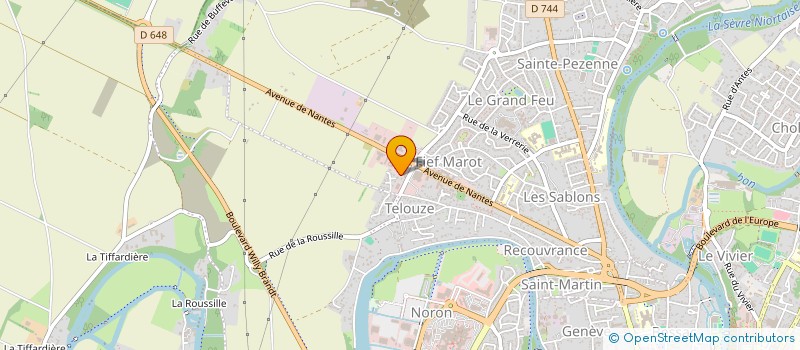 localisation de l'entreprise SARL CLAB à NIORT