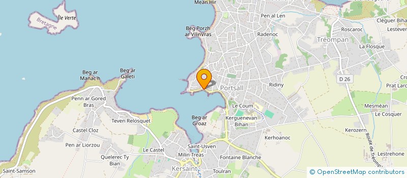 localisation de l'entreprise SARL CLAC  PLOUDALMEZEAU