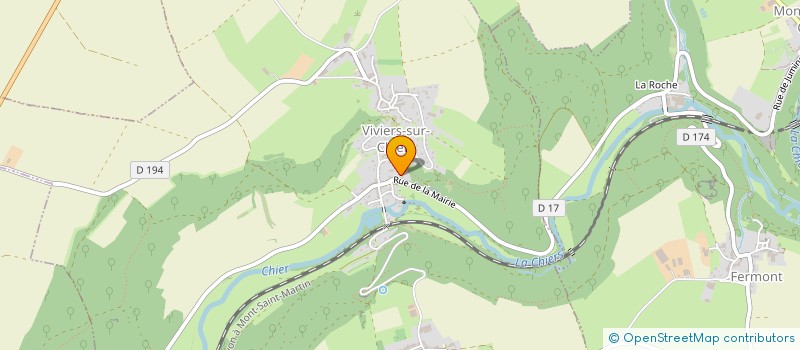 localisation de l'entreprise SARL CLAEYS  VIVIERS-SUR-CHIERS