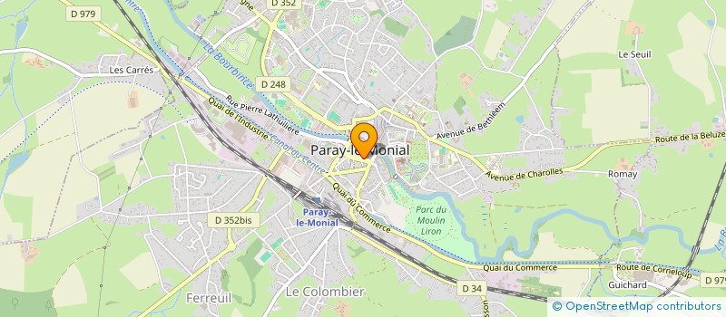localisation de l'entreprise SARL CLAIR DE LUNE VIDEO  PARAY-LE-MONIAL