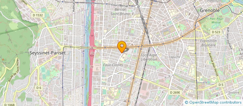 localisation de l'entreprise SARL CLAIRE BATIMENT à GRENOBLE