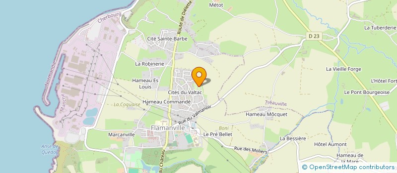 localisation de l'entreprise SARL CLAIRE ET DANIEL MAHIEU à FLAMANVILLE