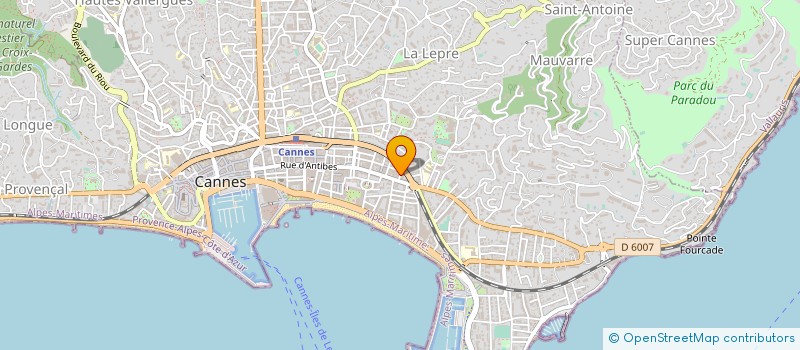 localisation de l'entreprise SARL CLAIRE GASPARINI à CANNES