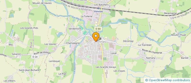 localisation de l'entreprise SARL CLAIRET & BEZACIER à VONNAS