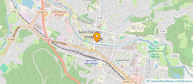localisation de l'entreprise SARL CLAJU à SAINT-DIE-DES-VOSGES