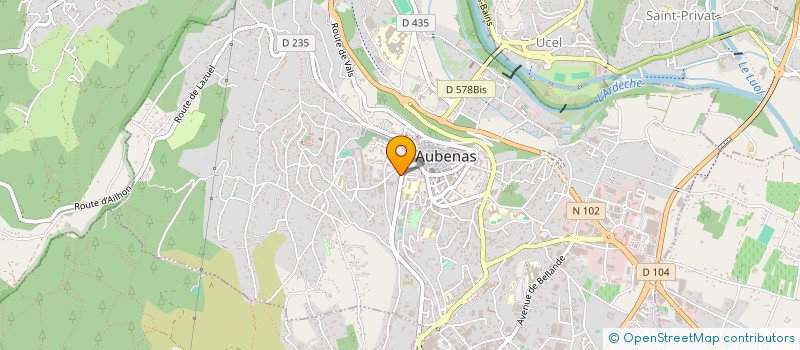 localisation de l'entreprise SARL CLAMARON RESTAURATION à AUBENAS