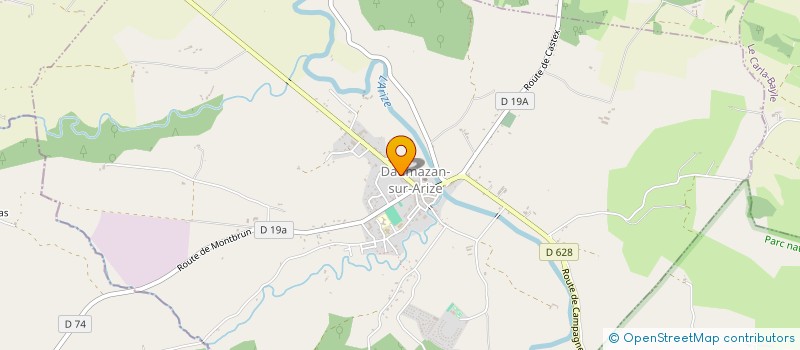 localisation de l'entreprise SARL CLANET PERE ET FILS à DAUMAZAN-SUR-ARIZE