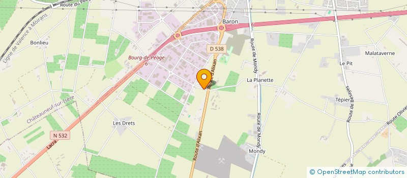 localisation de l'entreprise SARL CLAPON  BOURG-DE-PEAGE