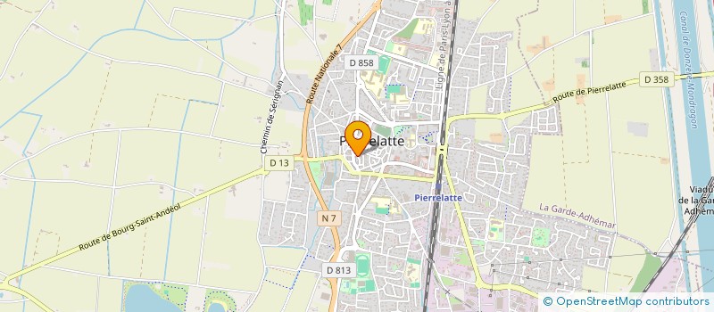 localisation de l'entreprise SARL CLASSIC'MOD  PIERRELATTE