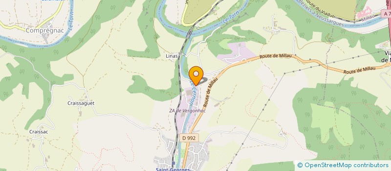 localisation de l'entreprise SARL CLAUDE BARASCUD  CREISSELS