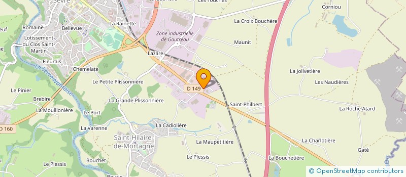 localisation de l'entreprise SARL CLAUDE BARRE à MORTAGNE-SUR-SEVRE
