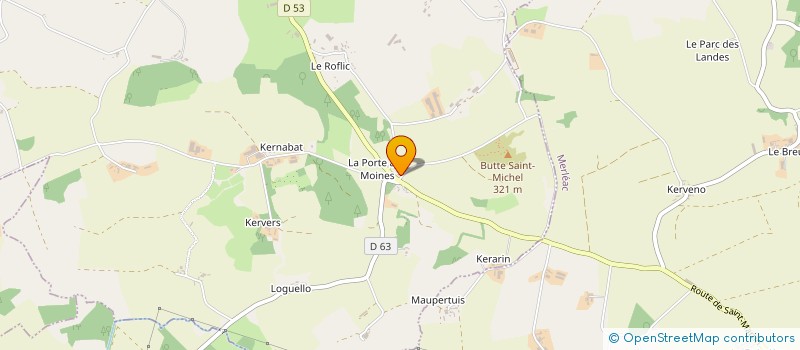 localisation de l'entreprise SARL CLAUDE CREZE  LA HARMOYE