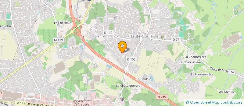 localisation de l'entreprise SARL CLAUDE DE SAINT SANS à HAUTE-GOULAINE
