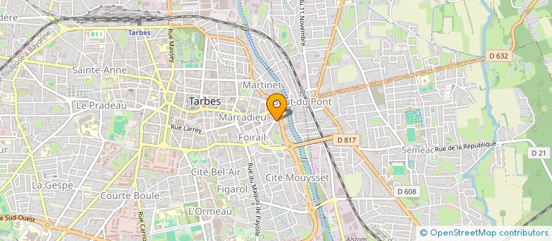 localisation de l'entreprise SARL CLAUDE MICHEL à TARBES