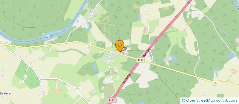 localisation de l'entreprise SARL CLAUDE PAGIS à PARCE-SUR-SARTHE