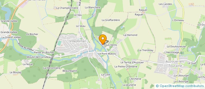 localisation de l'entreprise SARL CLAUDE RAIMBERT à AUZOUER-EN-TOURAINE
