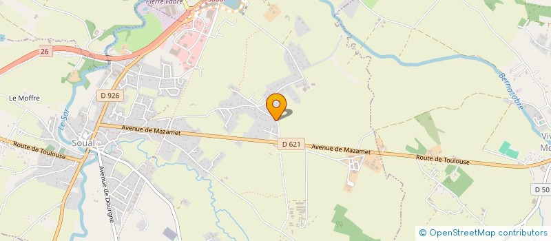 localisation de l'entreprise SARL CLAUDE REY  SOUAL